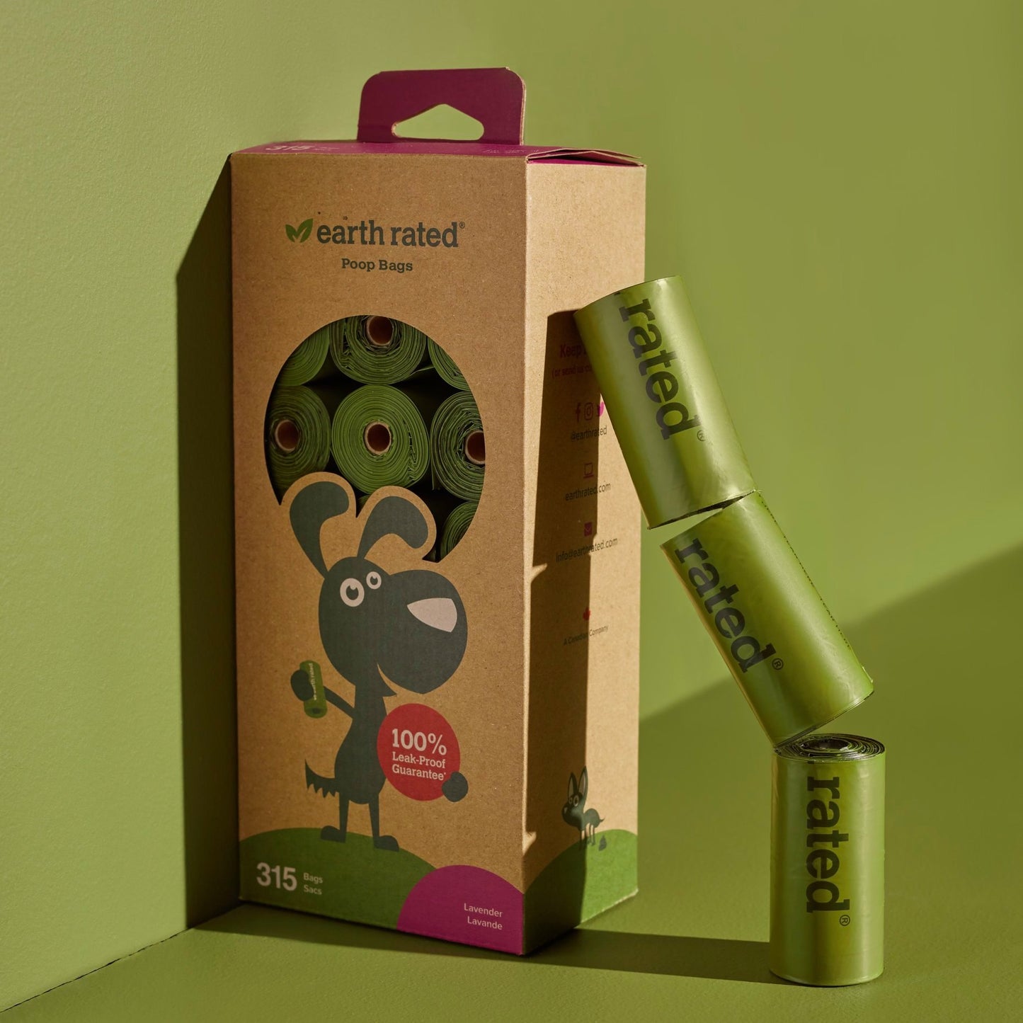 Earth Rated Unscented Bags (single roll)