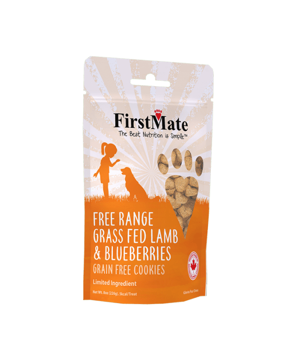 FirstMate Free Range Grass Fed Lamb & Blueberry Treats 8oz
